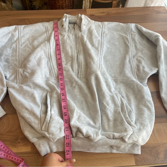 JOAH BROWN RETRO HALF ZIP SAHARA FRENCH TERRY SWEATSHIRT - Picture 9 of 13